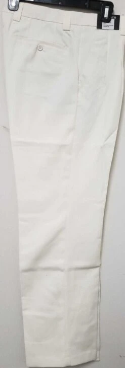 Luxton Men's Pleated Pants - Solid Colors -Stylish Men's Formal Wear cream 6