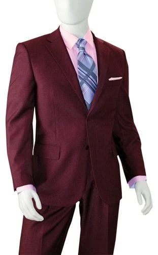 Vinci Men's 2 Piece Poplin Outlet Suit - 2 Button Jacket 4 Vinci Men's 2 Piece Poplin Outlet Suit - 2 Button Jacket - Image 2