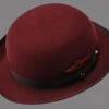 Statement Men's Wool Hat - Derby 2 Statement Men's Wool Hat - Derby -Stylish Men's Formal Wear derby burgundy
