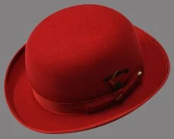 Statement Men's Wool Hat - Derby -Stylish Men's Formal Wear derby red