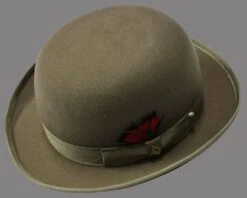 Statement Men's Wool Hat - Derby -Stylish Men's Formal Wear derby taupe
