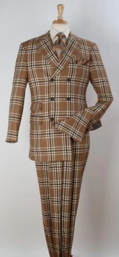 Apollo King Men's 3pc Double Breasted Suit - Executive Style -Stylish Men's Formal Wear dh632