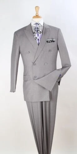 Apollo King Men's 2pc Double Breasted Suit - Double Pleated Pants -Stylish Men's Formal Wear dm23 33
