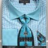 Avanti Uomo Men's French Cuff Shirt Set - Stylish Two Tone