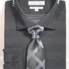Avanti Uomo Men's Slim Fit Dress Shirt Set - Mini Dot