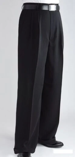 Daniel Ellissa Men's Outlet Wide Leg Pants - Double Pleated