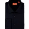 Steven Land 100% Cotton Dress Shirt - Classic Fit -Stylish Men's Formal Wear ds115f black 907x1209