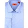 Steven Land 100% Cotton Dress Shirt - Spring Colors -Stylish Men's Formal Wear ds115f blue 907x1209