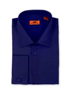 Steven Land 100% Cotton Dress Shirt - Classic Fit 12 Steven Land 100% Cotton Dress Shirt - Classic Fit -Stylish Men's Formal Wear ds115f navy 907x1209