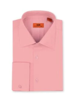 Steven Land 100% Cotton Dress Shirt - Spring Colors -Stylish Men's Formal Wear ds115f pink 907x1209