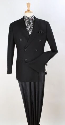 Apollo King Men's 100% Wool Sport Coat - Fashion Double Breasted -Stylish Men's Formal Wear ds1 18