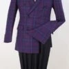 Apollo King Men's 100% Wool Sport Coat - Fashion Double Breasted -Stylish Men's Formal Wear ds3