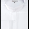 Daniel Ellissa Men's Solid Banded French Cuff Dress Shirt