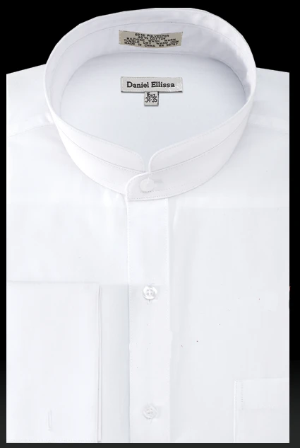 Daniel Ellissa Men's Solid Banded French Cuff Dress Shirt 3 Daniel Ellissa Men's Solid Banded French Cuff Dress Shirt