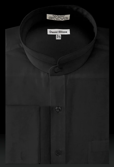 Daniel Ellissa Men's Solid Banded French Cuff Dress Shirt 8 Daniel Ellissa Men's Solid Banded French Cuff Dress Shirt - Image 6