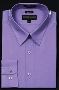 Daniel Ellissa Men's Basic Solid Dress Shirt - Slim Fit