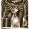 Daniel Ellissa Men's French Cuff Shirt Set - Bold Stripes
