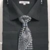 Daniel Ellissa Men's French Cuff Shirt Set - Stylish Mini Dot