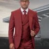 Statement Men's 100% Wool 3 Piece Suit - Double Breasted Vest 1 Statement Men's 100% Wool 3 Piece Suit - Double Breasted Vest -Stylish Men's Formal Wear explo sb copper