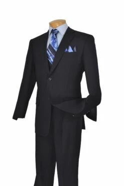 Genesis By Apollo King Men's Outlet 2 Piece Suit - Solid Colors 11 Genesis By Apollo King Men's Outlet 2 Piece Suit - Solid Colors -Stylish Men's Formal Wear fp20 navy 43 48