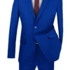 Genesis By Apollo King Men's 2 Piece Suit - Solid Colors 2 Genesis By Apollo King Men's 2 Piece Suit - Solid Colors -Stylish Men's Formal Wear fp royal blue