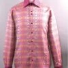 Daniel Ellissa Men's Fashion Dress Shirt - Vibrant Exotic -Stylish Men's Formal Wear fuchsia 1 3