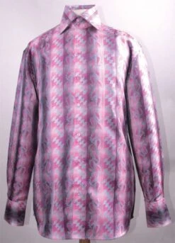 Daniel Ellissa Men's Fashion Dress Shirt - Diamond Stripes