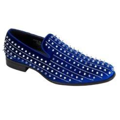 After Midnight Men's Velvet Dress Shoes - Spikes And Studs -Stylish Men's Formal Wear harvie royal silver