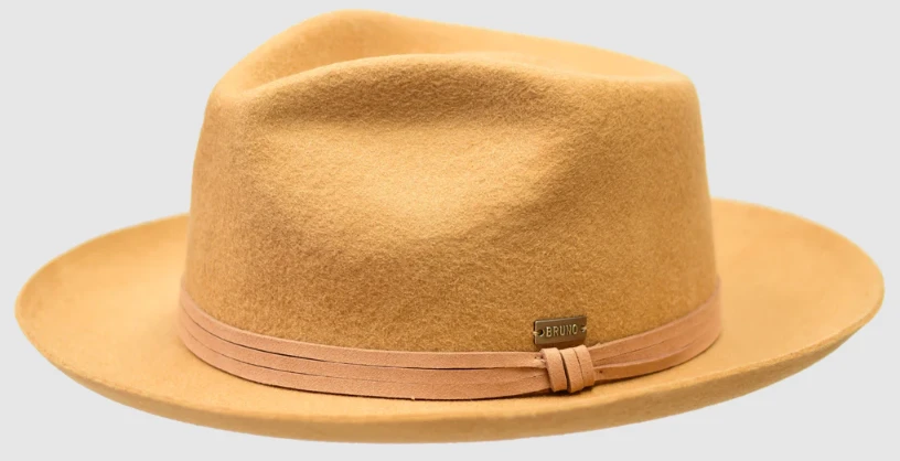 Bruno Capelo Men's Australian Wool Fedora Hat - Pinch Front 5 Bruno Capelo Men's Australian Wool Fedora Hat - Pinch Front - Image 3