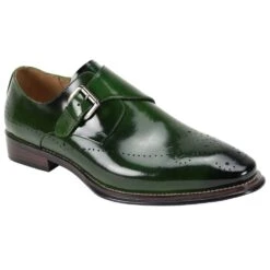 Giovanni Men's Leather Dress Shoe - Sleek Leather Buckle -Stylish Men's Formal Wear jeffery green