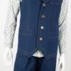 Royal Diamond Men's 2 Piece Denim Walking Suit - Vest Set