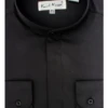 Karl Knox Men's Banded Collar Dress Shirt - Solid Color