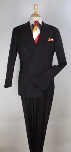 Apollo King Men's 3pc 100% Worsted Wool Suit - Double Breasted -Stylish Men's Formal Wear kw201