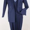 Apollo King Men's 3pc 100% Worsted Wool Suit - Double Breasted -Stylish Men's Formal Wear kw202