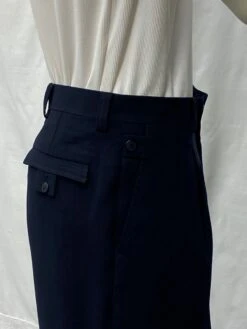 Zacchi Men's Wide Leg Pants - Classic Pleated Style -Stylish Men's Formal Wear lane 832101 side view