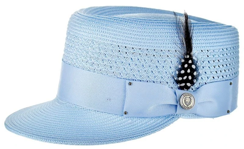 Bruno Capelo Men's Fashion Straw Hat - Vented Crown 4 Bruno Capelo Men's Fashion Straw Hat - Vented Crown - Image 2