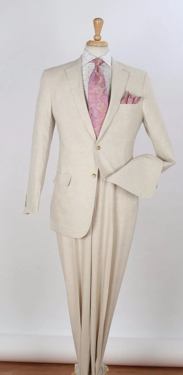 Apollo King Men's 2pc Executive Suit - 100% Linen 3 Apollo King Men's 2pc Executive Suit - 100% Linen