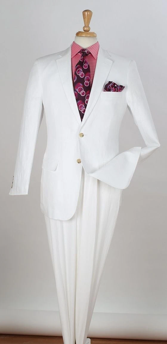 Apollo King Men's 2pc Executive Suit - 100% Linen 5 Apollo King Men's 2pc Executive Suit - 100% Linen - Image 3