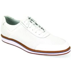 Giovanni Men's Leather Dress Shoe - Relaxed Style -Stylish Men's Formal Wear lorenzo white 02