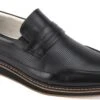 Giovanni Men's Leather Slip On Shoe - Two Tone -Stylish Men's Formal Wear loyd black