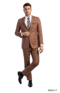 Tazio Men's 2 Piece Slim Fit Executive Suit - Bold Colors 7 Tazio Men's 2 Piece Slim Fit Executive Suit - Bold Colors -Stylish Men's Formal Wear m085s 17 2 81852.1563899609