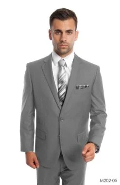 Demantie Men's 2 Piece Solid Executive Suit - Flat Front Pants 18 Demantie Men's 2 Piece Solid Executive Suit - Flat Front Pants -Stylish Men's Formal Wear m202 05 74680.1564528407