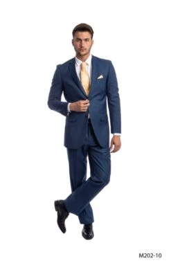 Demantie Men's 2 Piece Solid Executive Suit - Flat Front Pants 19 Demantie Men's 2 Piece Solid Executive Suit - Flat Front Pants -Stylish Men's Formal Wear m202 10 3 69513.1637696841