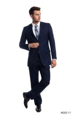 Demantie Men's 2 Piece Solid Executive Suit - Flat Front Pants 20 Demantie Men's 2 Piece Solid Executive Suit - Flat Front Pants -Stylish Men's Formal Wear m202 11 3 36074.1637696851