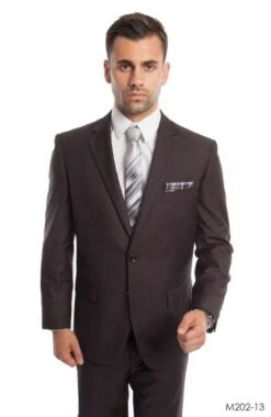 Demantie Men's 2 Piece Solid Executive Suit - Flat Front Pants 21 Demantie Men's 2 Piece Solid Executive Suit - Flat Front Pants -Stylish Men's Formal Wear m202 13 43543.1564528386 1