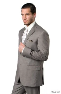 Demantie Men's 2 Piece Solid Executive Suit - Flat Front Pants 25 Demantie Men's 2 Piece Solid Executive Suit - Flat Front Pants -Stylish Men's Formal Wear m202 32 94702.1637700579