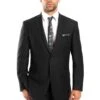 Tazio Men's 2pc Slim Fit Executive Suit - Thin Pinstripe -Stylish Men's Formal Wear m215 01 45594