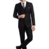 Tazio Men's Outlet 3 Piece Executive Suit - Notch Lapel 2 Tazio Men's Outlet 3 Piece Executive Suit - Notch Lapel -Stylish Men's Formal Wear m231h 01 27