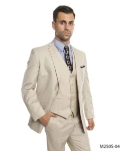 Tazio Men's 3 Piece Slim Fit Executive Suit - Classy Business -Stylish Men's Formal Wear m250s 04 tagged 65626.1628625927