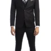 Sean Alexander Men's 3 Piece Skinny Fit Suit - Notch Lapel 1 Sean Alexander Men's 3 Piece Skinny Fit Suit - Notch Lapel -Stylish Men's Formal Wear m282sk 01 black 1